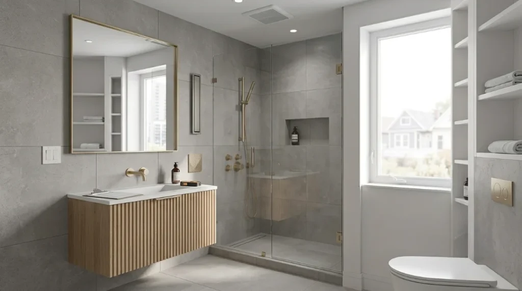 Final bathroom renovation inspection 

